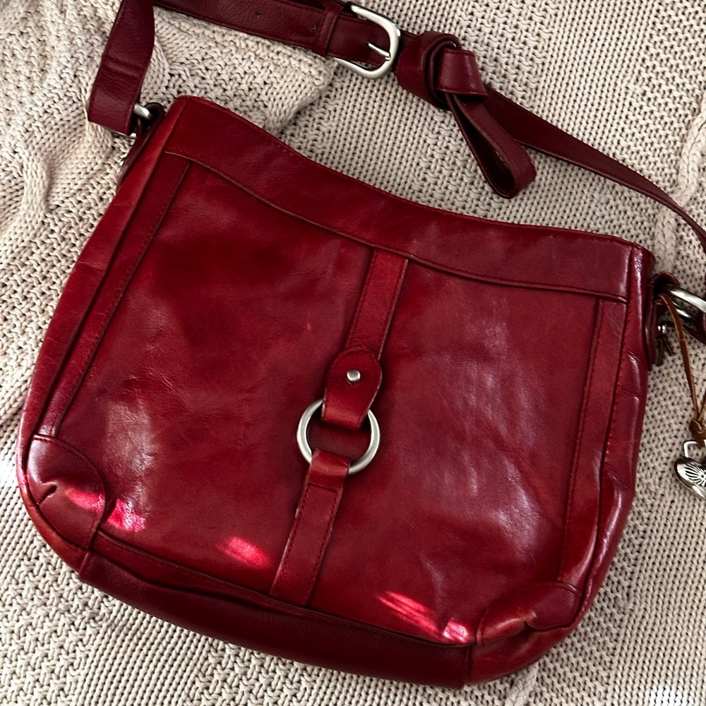 Worthington | Vintage Real Leather Red Bag